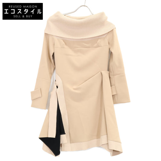 Christian Dior クリスチャンディオール 【国内正規】6H21639G1507 ニットドッキング アシンメトリー ワンピース