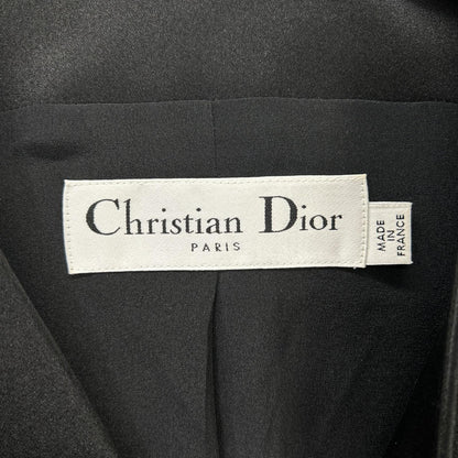 Christian Dior クリスチャンディオール 6C21123A1612 ブラック ダブルボタン ノースリーブ ワンピース ワンピース