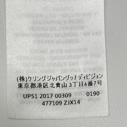 GUCCI グッチ 477109 ZJX14 アイボリー ウェブキスプリント 総柄 ボウタイ ワンピースドレス ワンピース