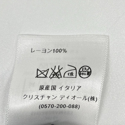 Christian Dior クリスチャンディオール 5H24624AM593 ブラウン×ピンク レーヨン ウェーブ柄 ノースリーブワンピース ワンピース