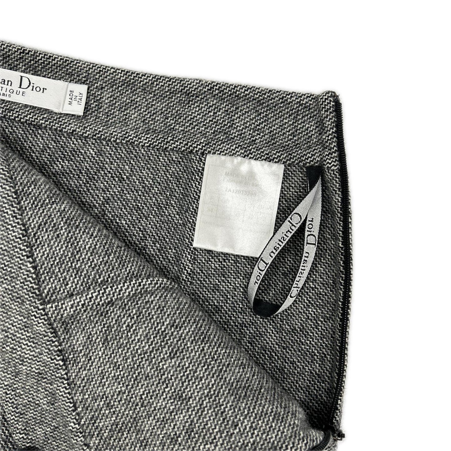 Christian Dior クリスチャンディオール 7A12022170 グレー ノーカラージャケット スカート セットアップ スーツ セットアップ
