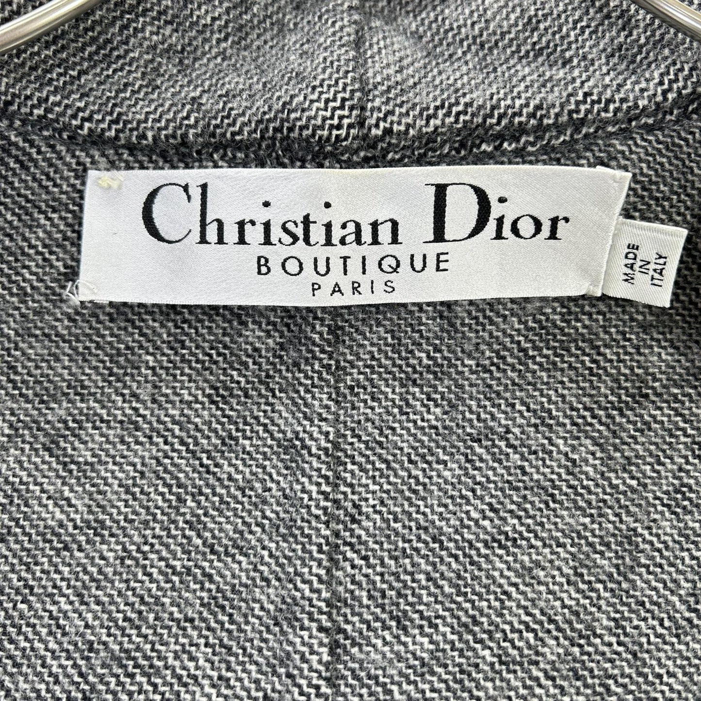 Christian Dior クリスチャンディオール 7A12022170 グレー ノーカラージャケット スカート セットアップ スーツ セットアップ