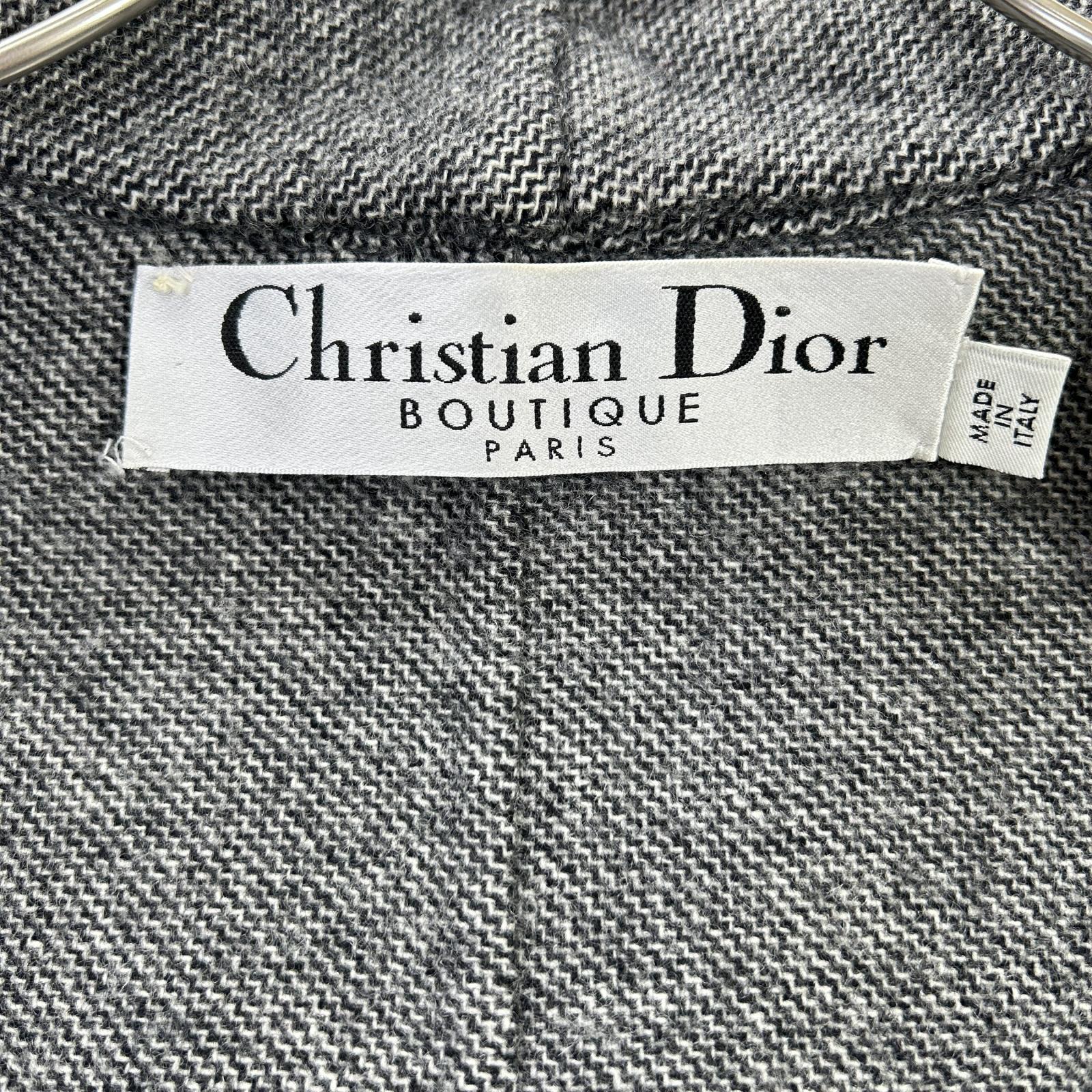 Christian Dior クリスチャンディオール 7A12022170 グレー ノーカラージャケット スカート セットアップ スーツ セットアップ