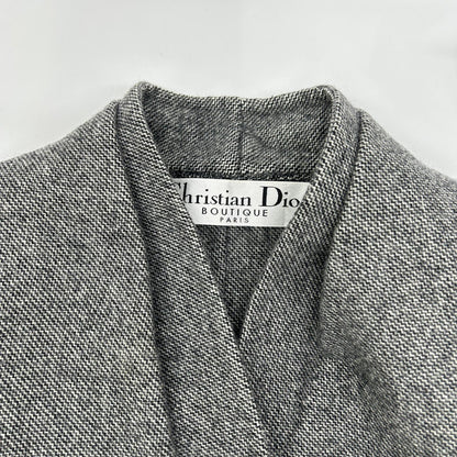 Christian Dior クリスチャンディオール 7A12022170 グレー ノーカラージャケット スカート セットアップ スーツ セットアップ