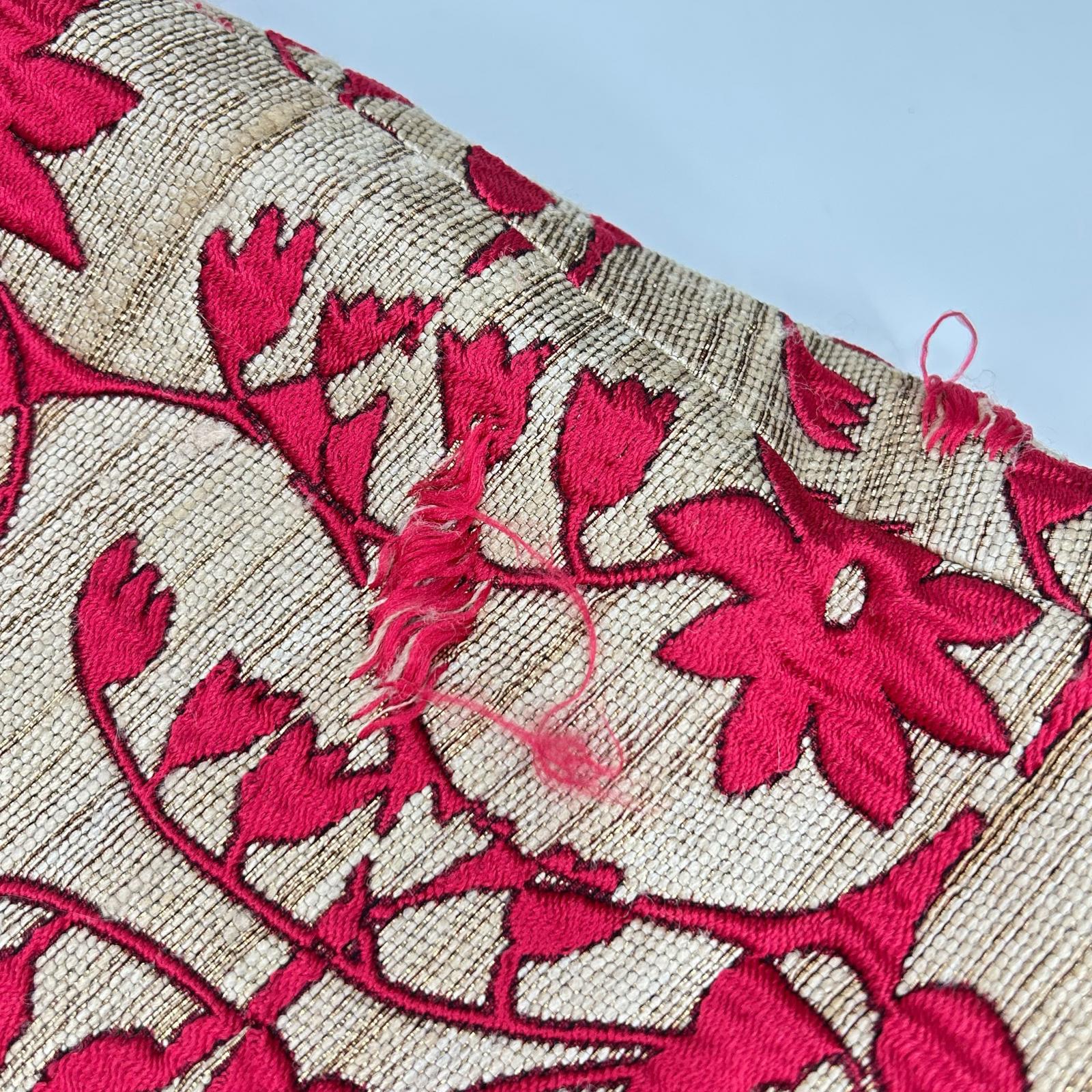 VALENTINO ヴァレンティノ ピンク シルク混 フラワー総繍 ラップスカート スカート