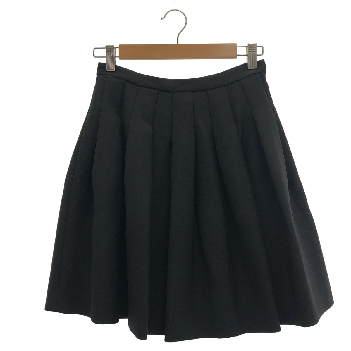 Christian Dior クリスチャンディオール 5A21327A1148 ネイビー ウール フレア ミニスカート ボトムス