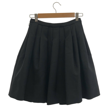 Christian Dior クリスチャンディオール 5A21327A1148 ネイビー ウール フレア ミニスカート ボトムス