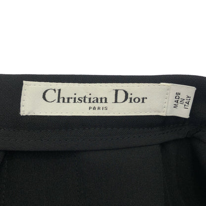 Christian Dior クリスチャンディオール 5A21327A1148 ネイビー ウール フレア ミニスカート ボトムス