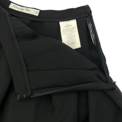 Christian Dior クリスチャンディオール 5A21327A1148 ネイビー ウール フレア ミニスカート ボトムス