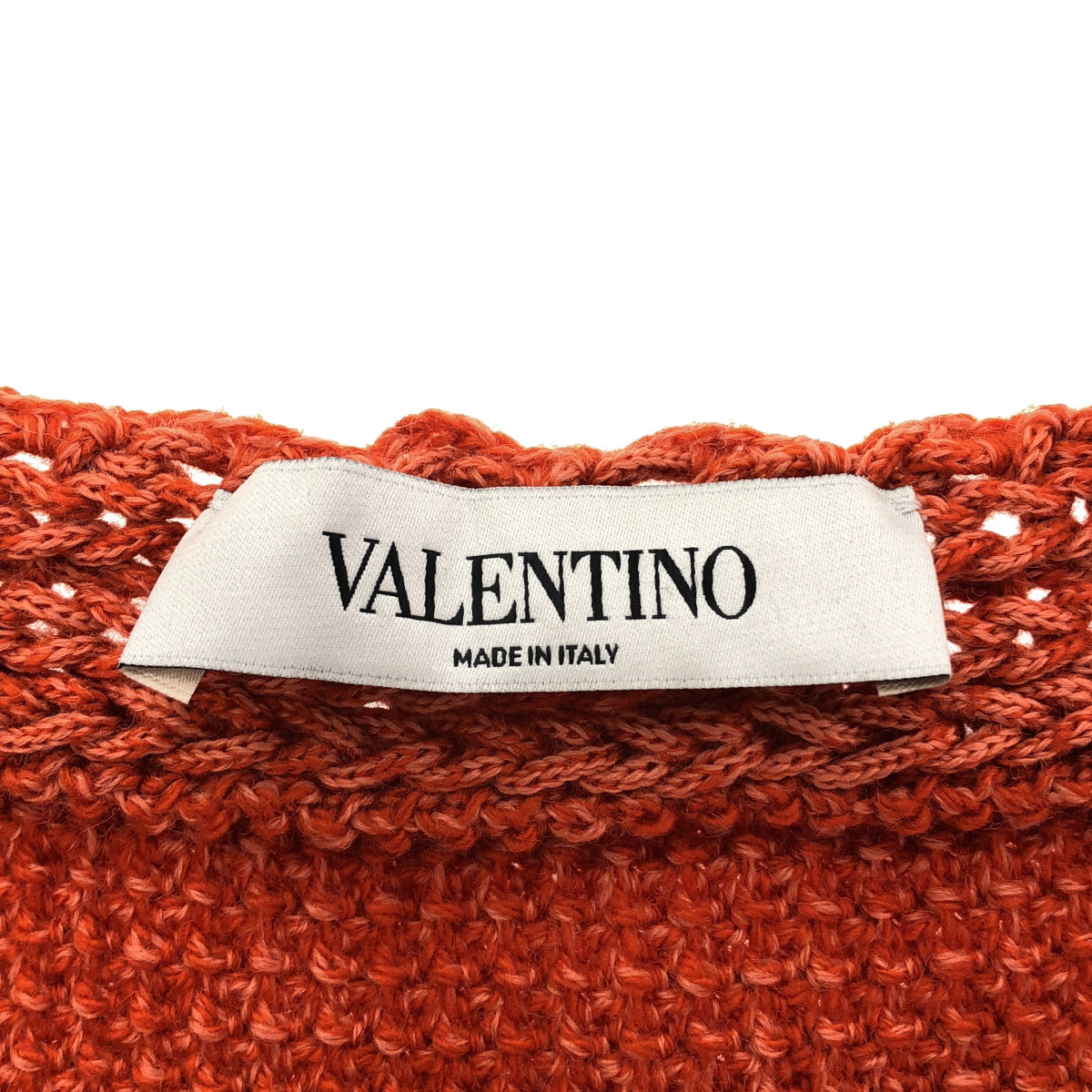 VALENTINO ヴァレンティノ オレンジ ニット Aライン スカート ボトムス