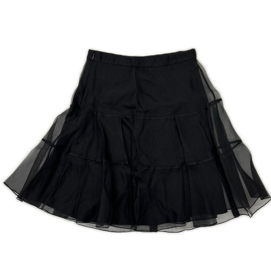 Christian Dior クリスチャンディオール 9E21312A1605 ブラック シースルー ミニスカート スカート