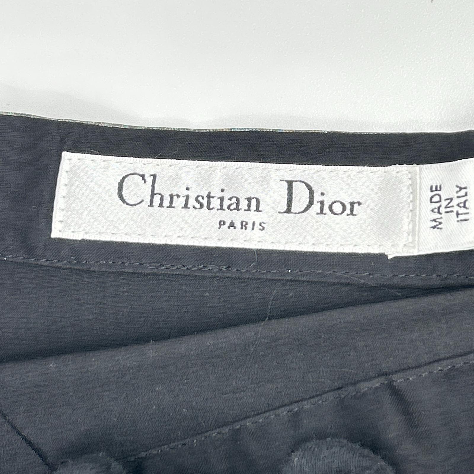 Christian Dior クリスチャンディオール 9E21312A1605 ブラック シースルー ミニスカート スカート