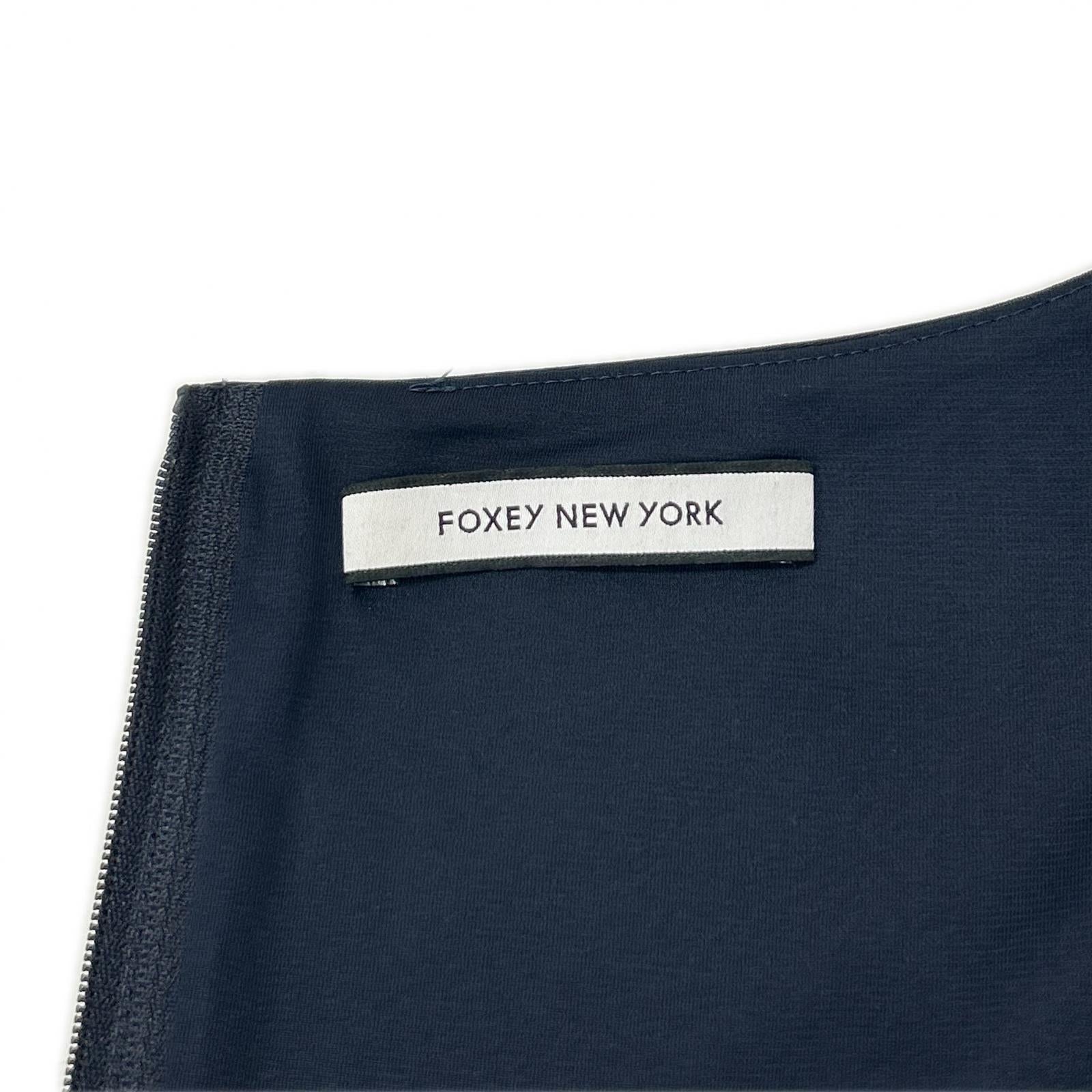 FOXEY NEW YORK フォクシーニューヨーク 35600 ブラック ノースリーブ ワンピース ワンピース