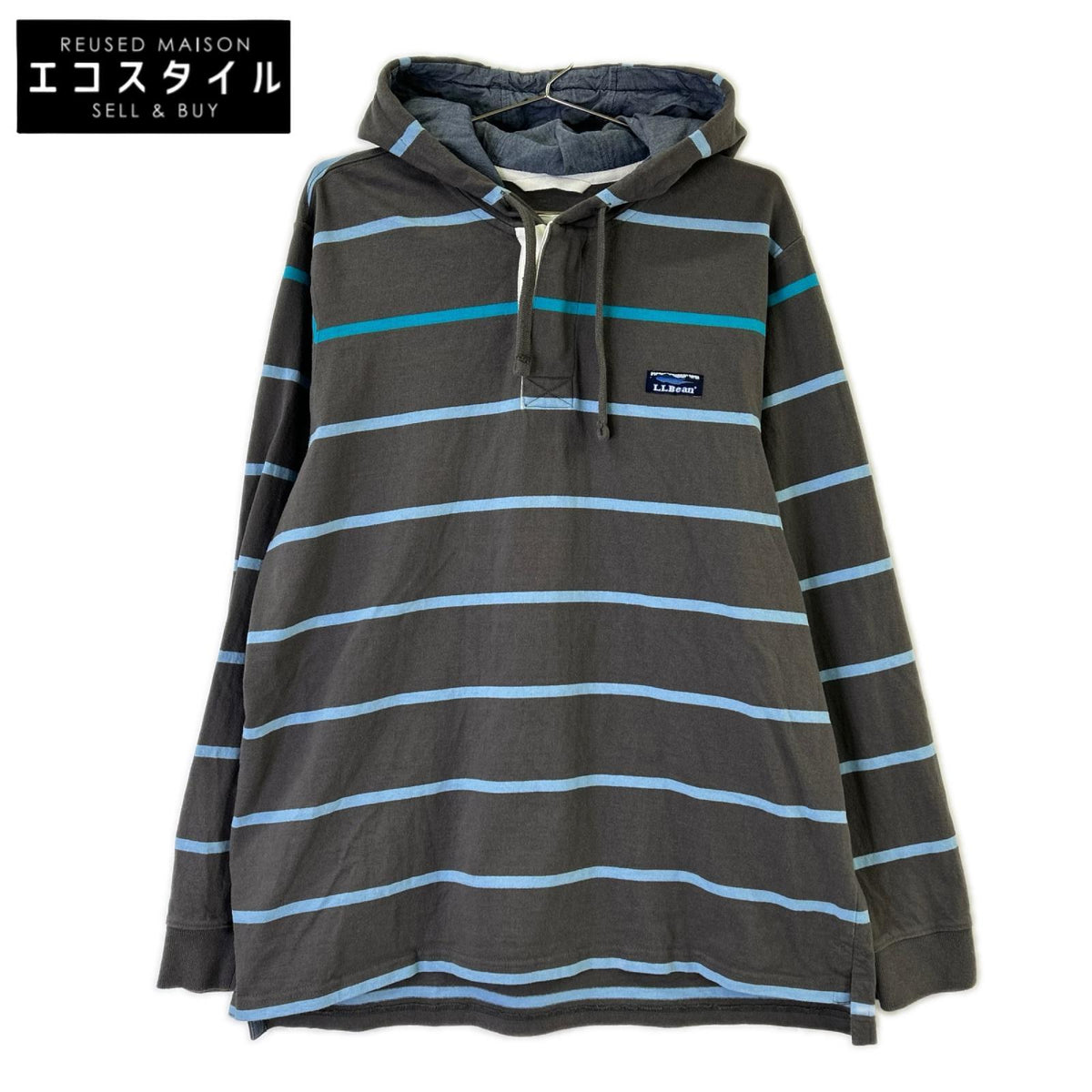 L.L.Bean エルエルビーン 505752 ボーダー ラガーシャツパーカー トップス