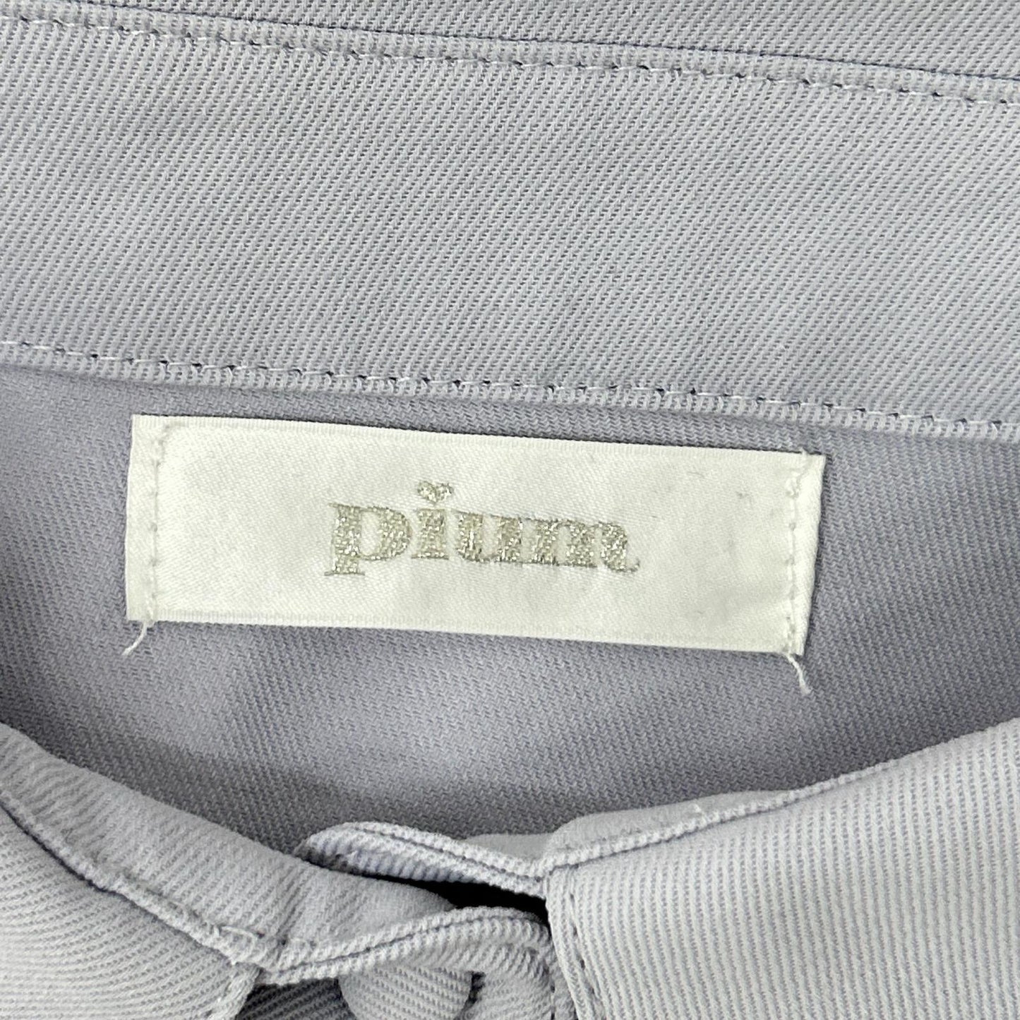 その他ブランド 【pium】ライトグレー レイヤードケーブルニット トップス