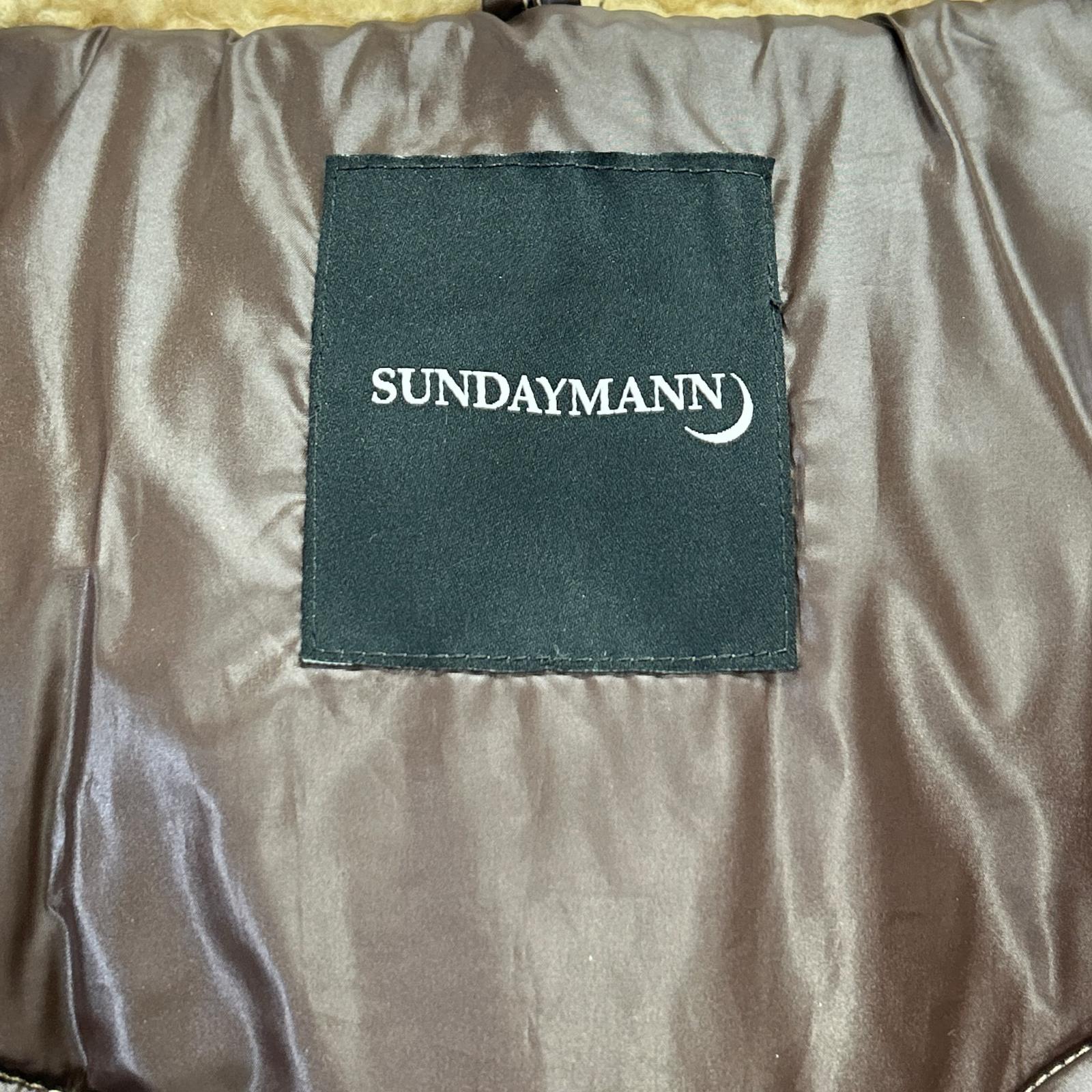 その他ブランド 【SUNDAYMANN】レザー ムートンボア ダウンベスト ベスト