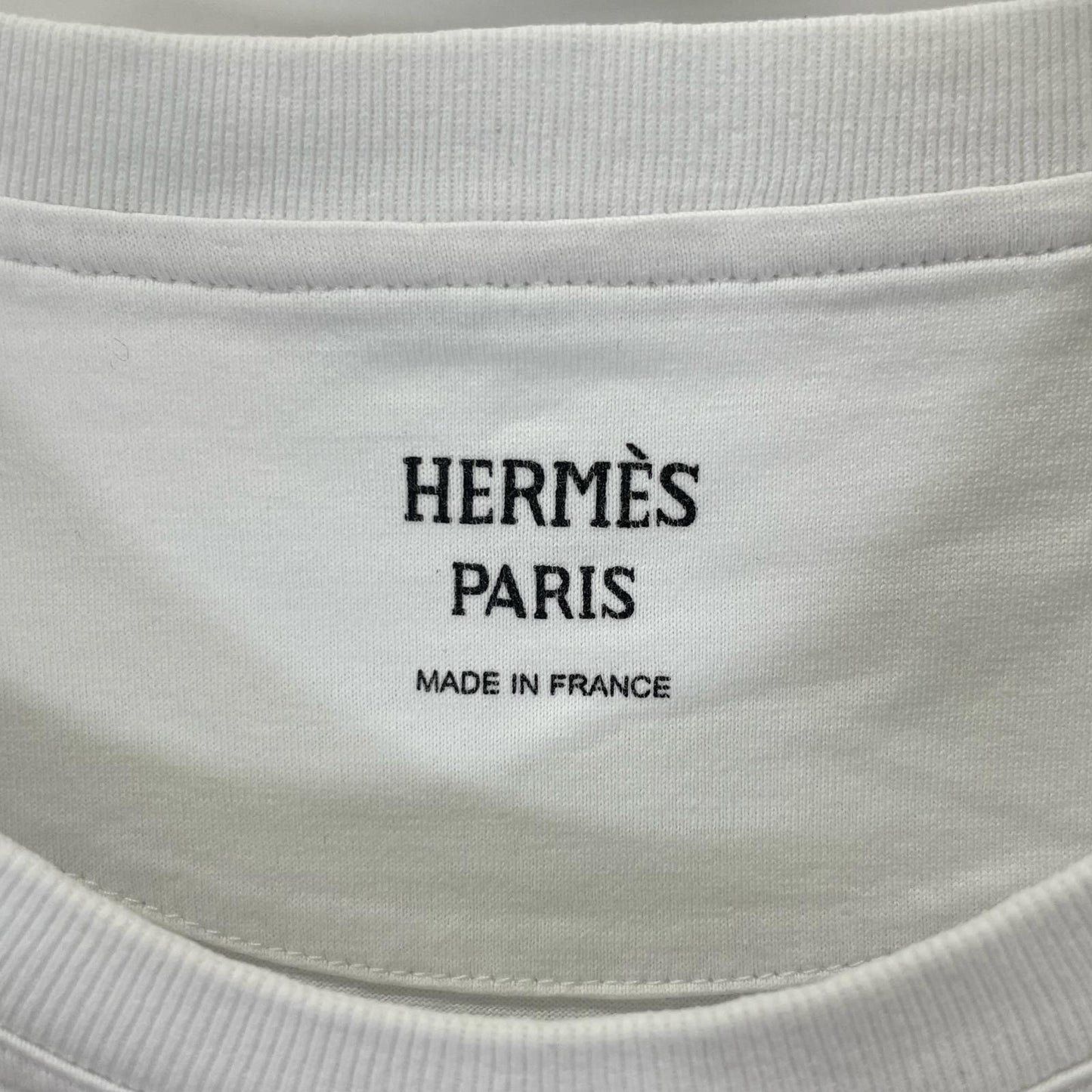 HERMES エルメス 3H4614DL ホワイト 23AW モザイク Hロゴ刺繍 Tシャツ トップス