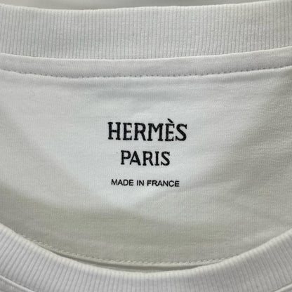 HERMES エルメス 3H4614DL ホワイト 23AW モザイク Hロゴ刺繍 Tシャツ トップス