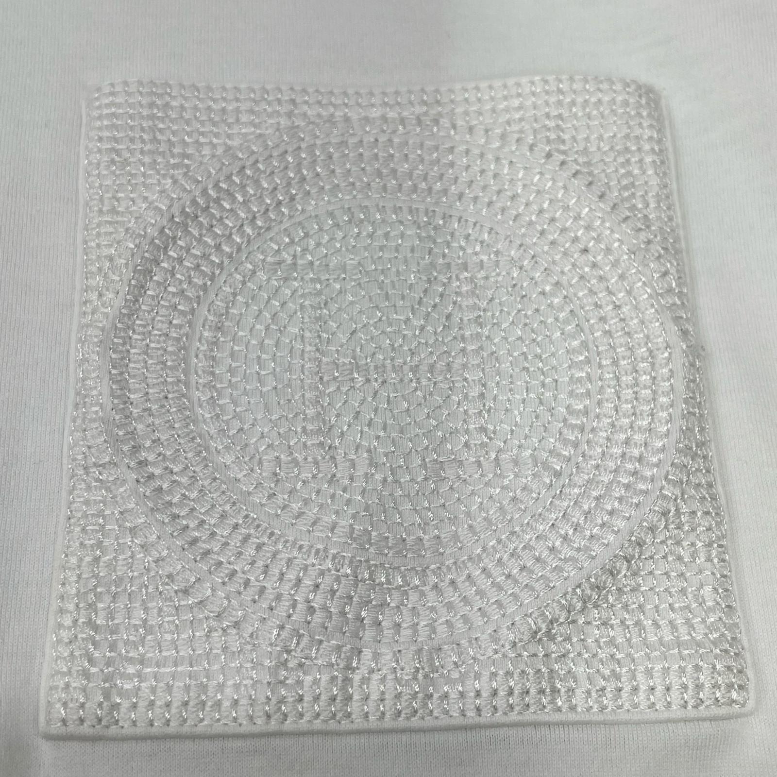 HERMES エルメス 3H4614DL ホワイト 23AW モザイク Hロゴ刺繍 Tシャツ トップス