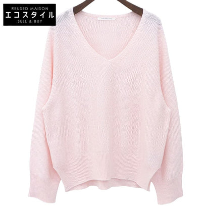 GALERIE VIE ギャルリーヴィー 美品 コットンカノコ Vネック プルオーバー トップス レディース ピンク F 25年 23025102014 トップス