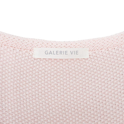 GALERIE VIE ギャルリーヴィー 美品 コットンカノコ Vネック プルオーバー トップス レディース ピンク F 25年 23025102014 トップス