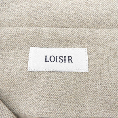 LOISIR ロワズィール 美品 Vネック ジャンパースカート ワンピース レディース ベージュ F B0154LFA631 ワンピース