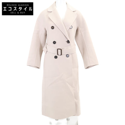 S MaxMara [Excellent condition/Official domestic] 301401275 CUCITO A MANO wool belted long coat