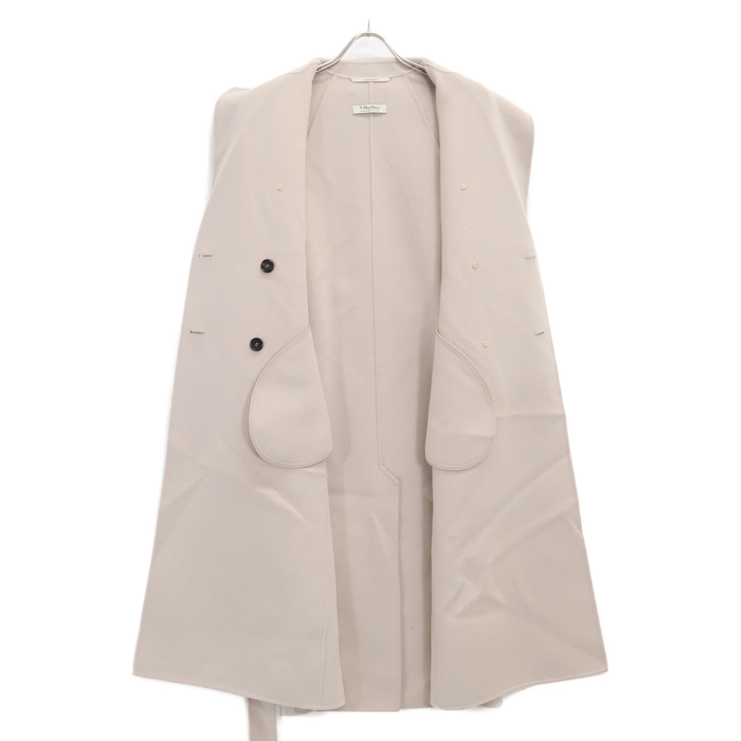 S MaxMara エスマックスマーラ 【美品/国内正規】301401275 CUCITO A MANO ウール ベルト付 ロング コート