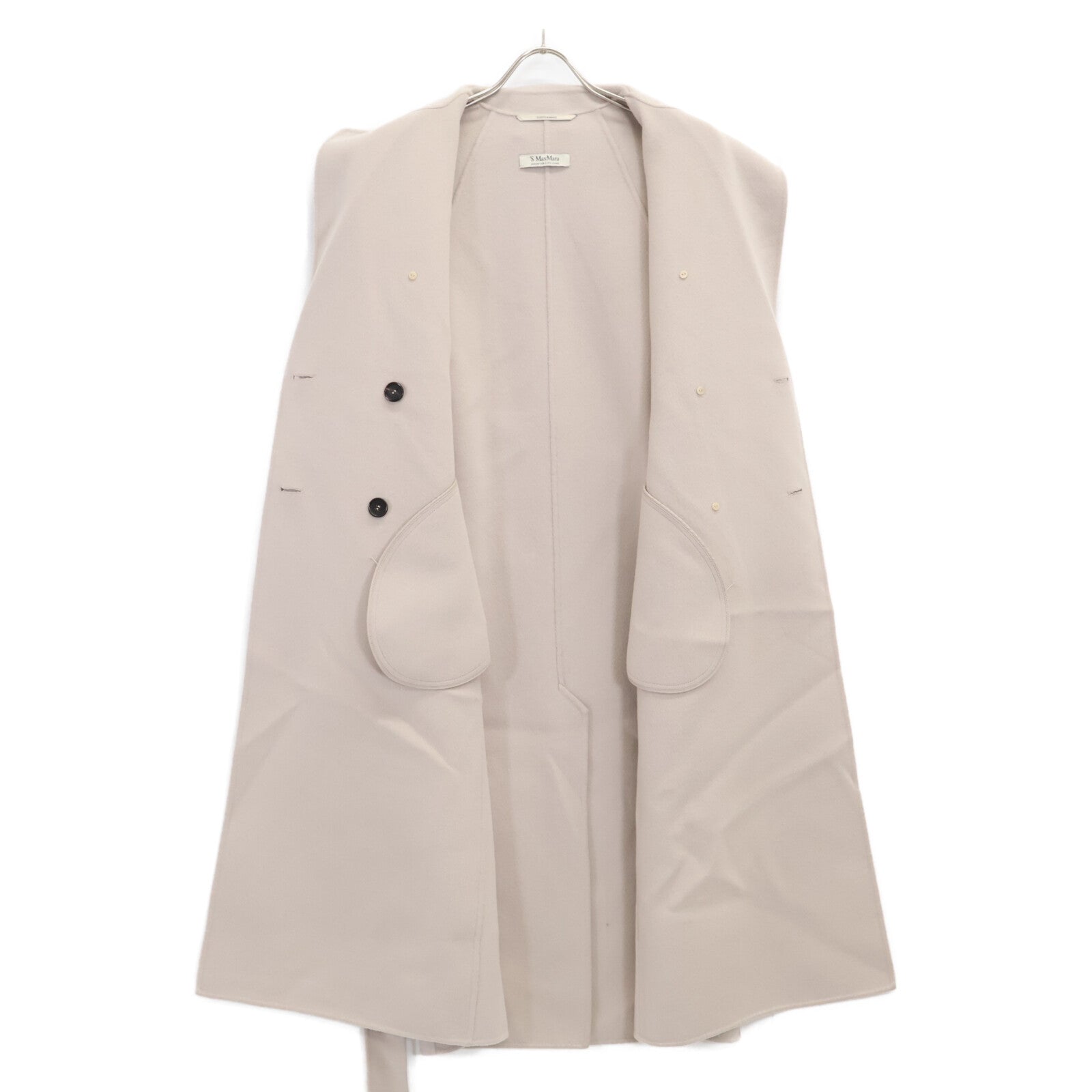 S MaxMara エスマックスマーラ 【美品/国内正規】301401275 CUCITO A MANO ウール ベルト付 ロング コート