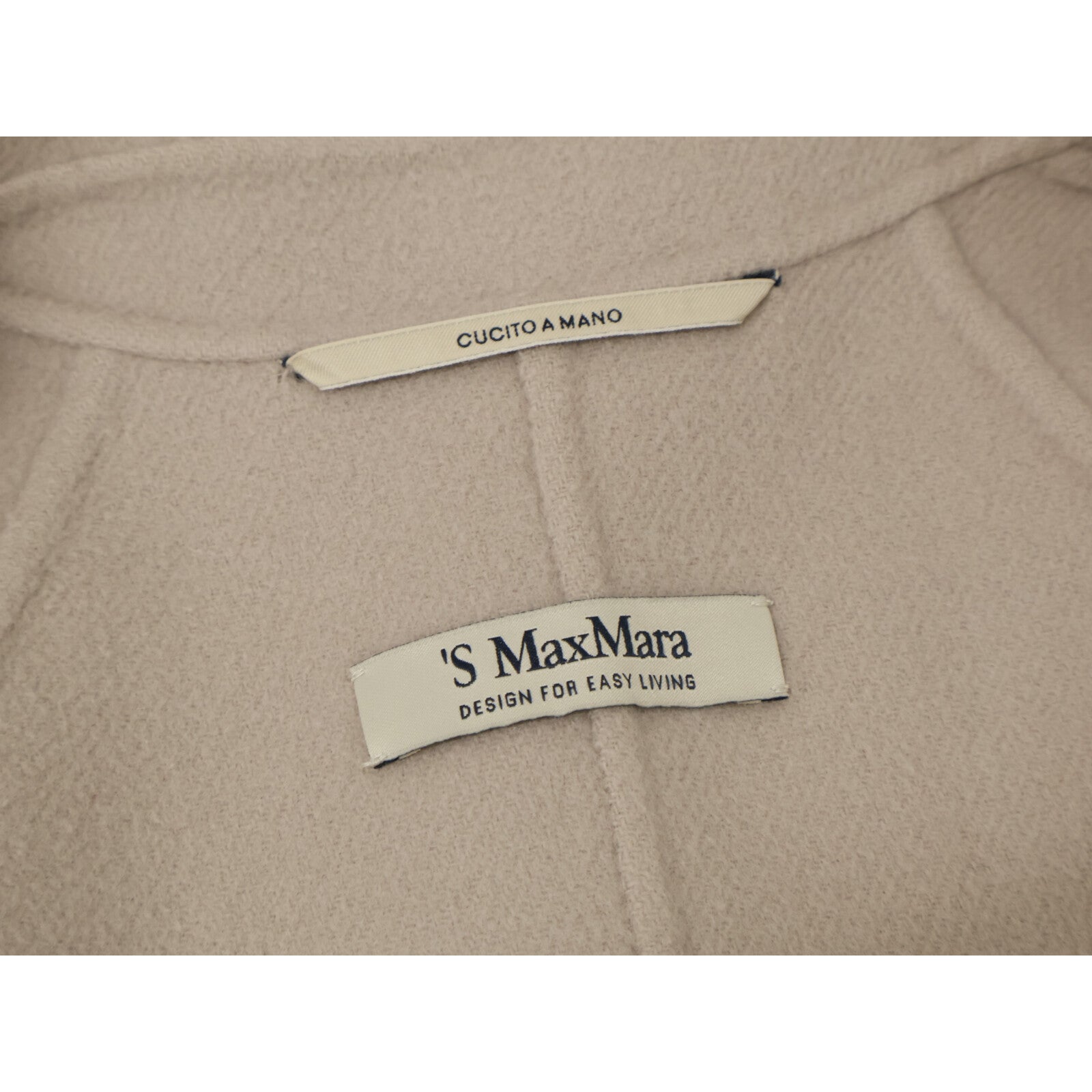 S MaxMara エスマックスマーラ 【美品/国内正規】301401275 CUCITO A MANO ウール ベルト付 ロング コート