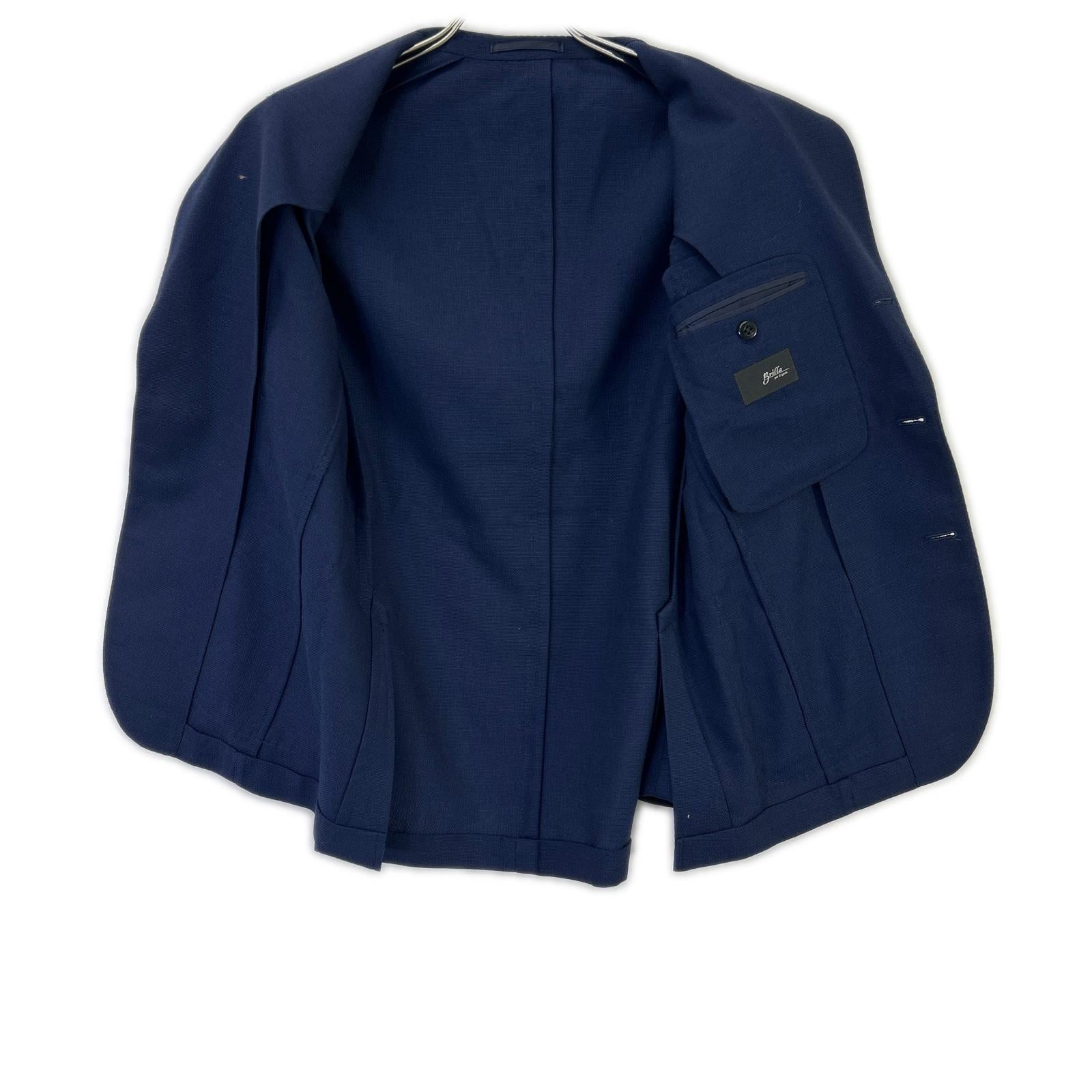 Brilla per il gusto ブリッラ ペル イル グスト ネイビー DORMEUIL ウール ホップサック ライトジャケット ジャケット