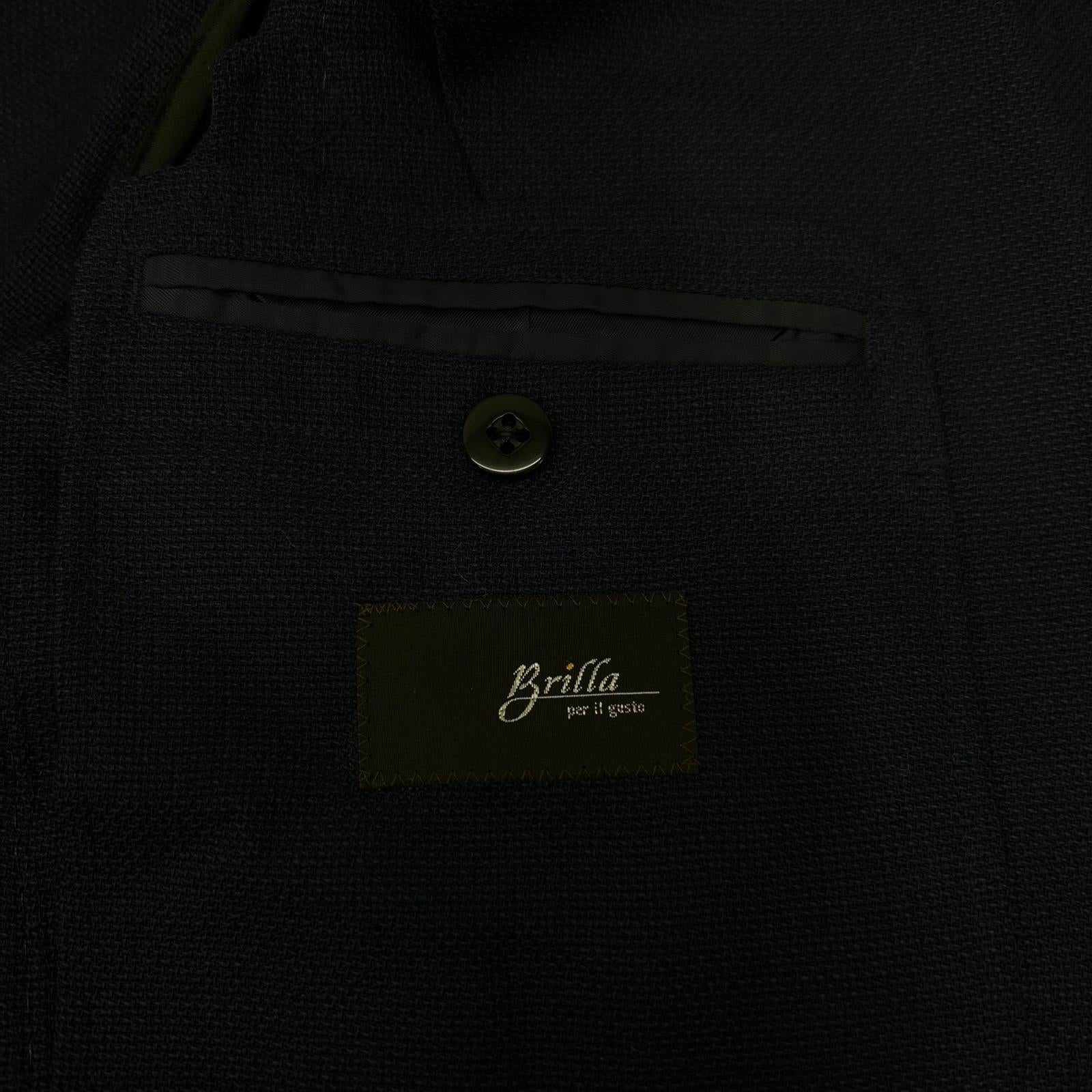 Brilla per il gusto ブリッラ ペル イル グスト ネイビー DORMEUIL ウール ホップサック ライトジャケット ジャケット
