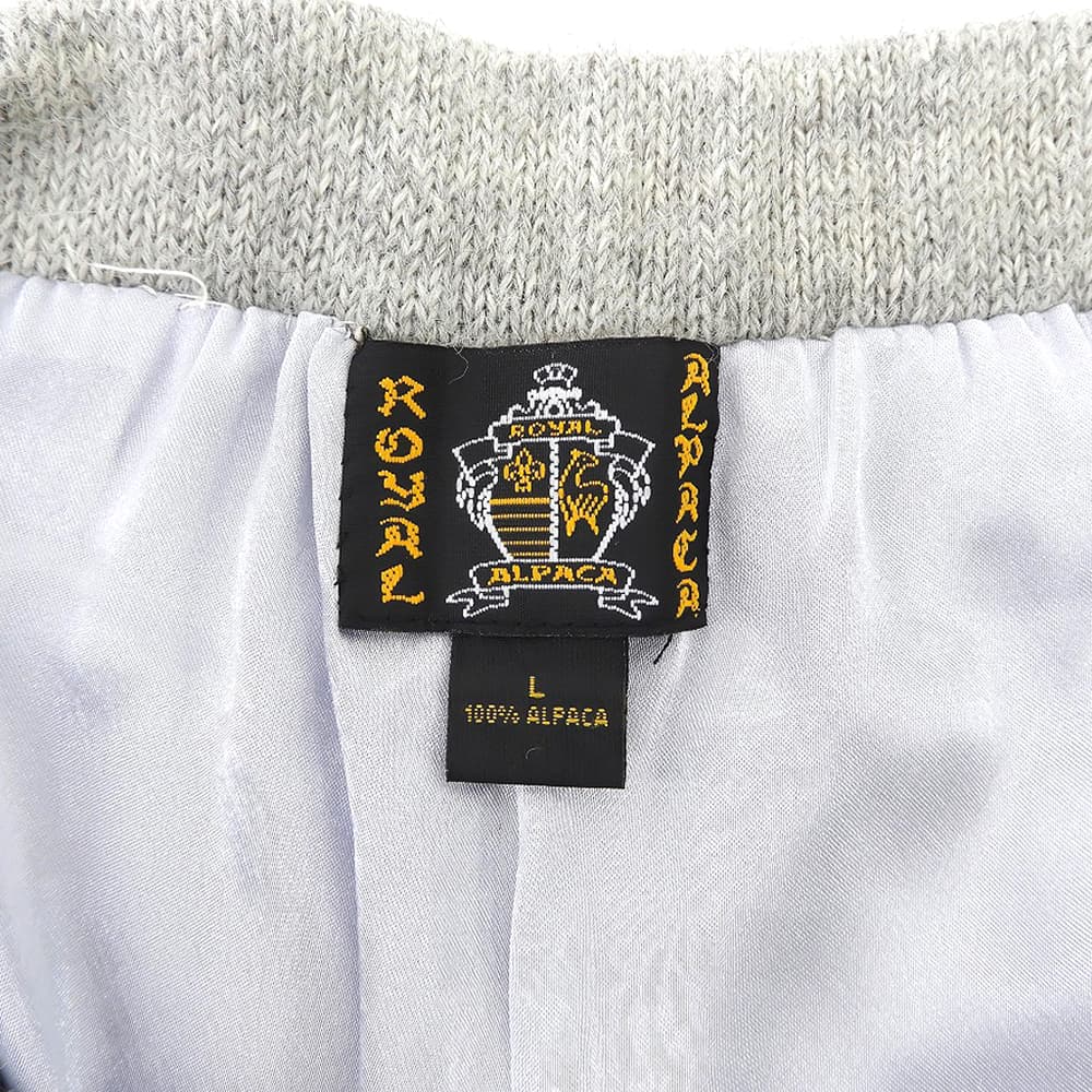 ROYAL ALPACA ロイヤルアルパカ アルパカ ニット パンツ ボトムス レディース グレー L ボトムス