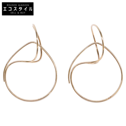 HIROTAKA ヒロタカ 【美品】AB14KMES K10 ALL ABOUT BASICS オール アバウト ベーシックス フローティングフープ ピアス
