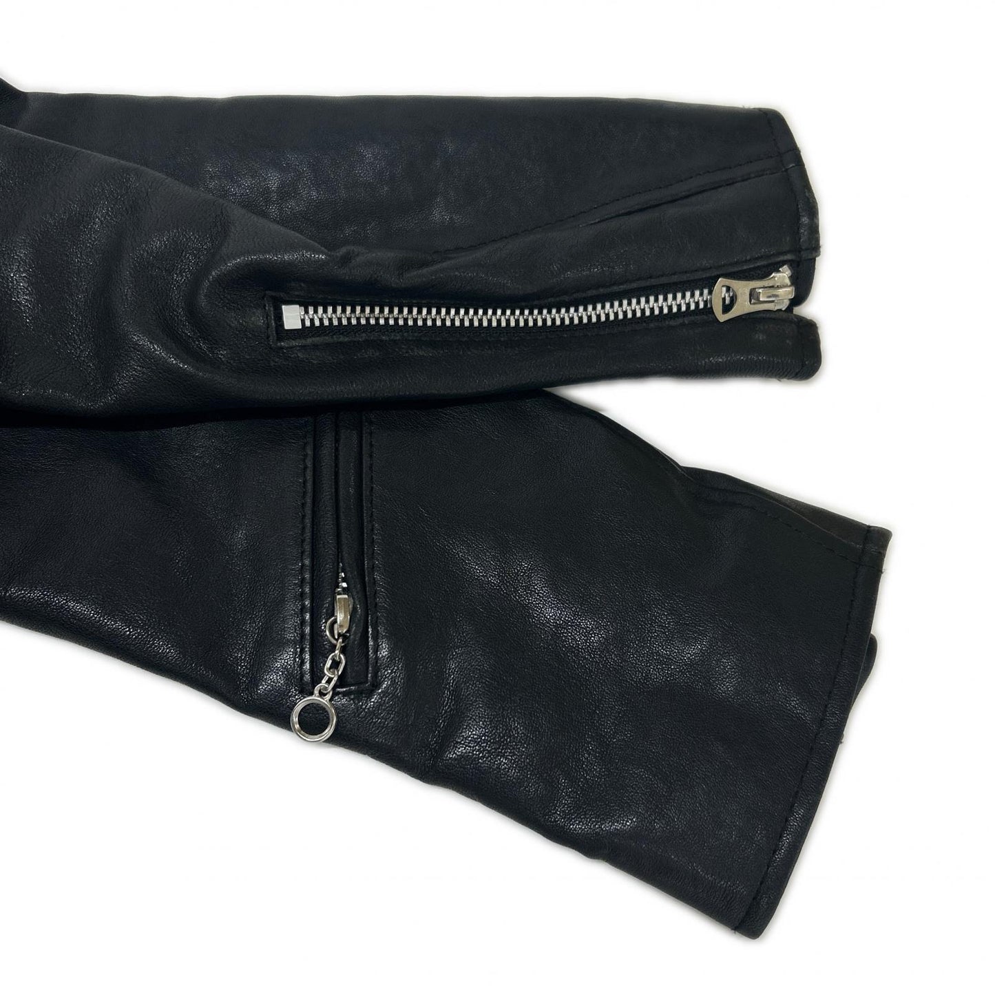 schott ショット 3191054 ブラック REMIRELIEF アンカットバウンド レザー ライダース ジャケット