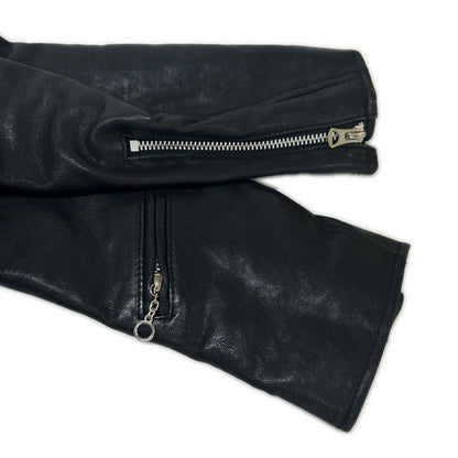 schott ショット 3191054 Black REMIRELIEF Uncutbound Leather Riders Jacket