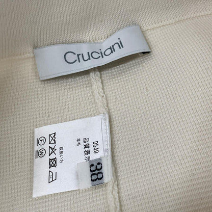 Cruciani クルチアーニ アイボリー D549 ウール ミラノリブ タイトスカート スカート