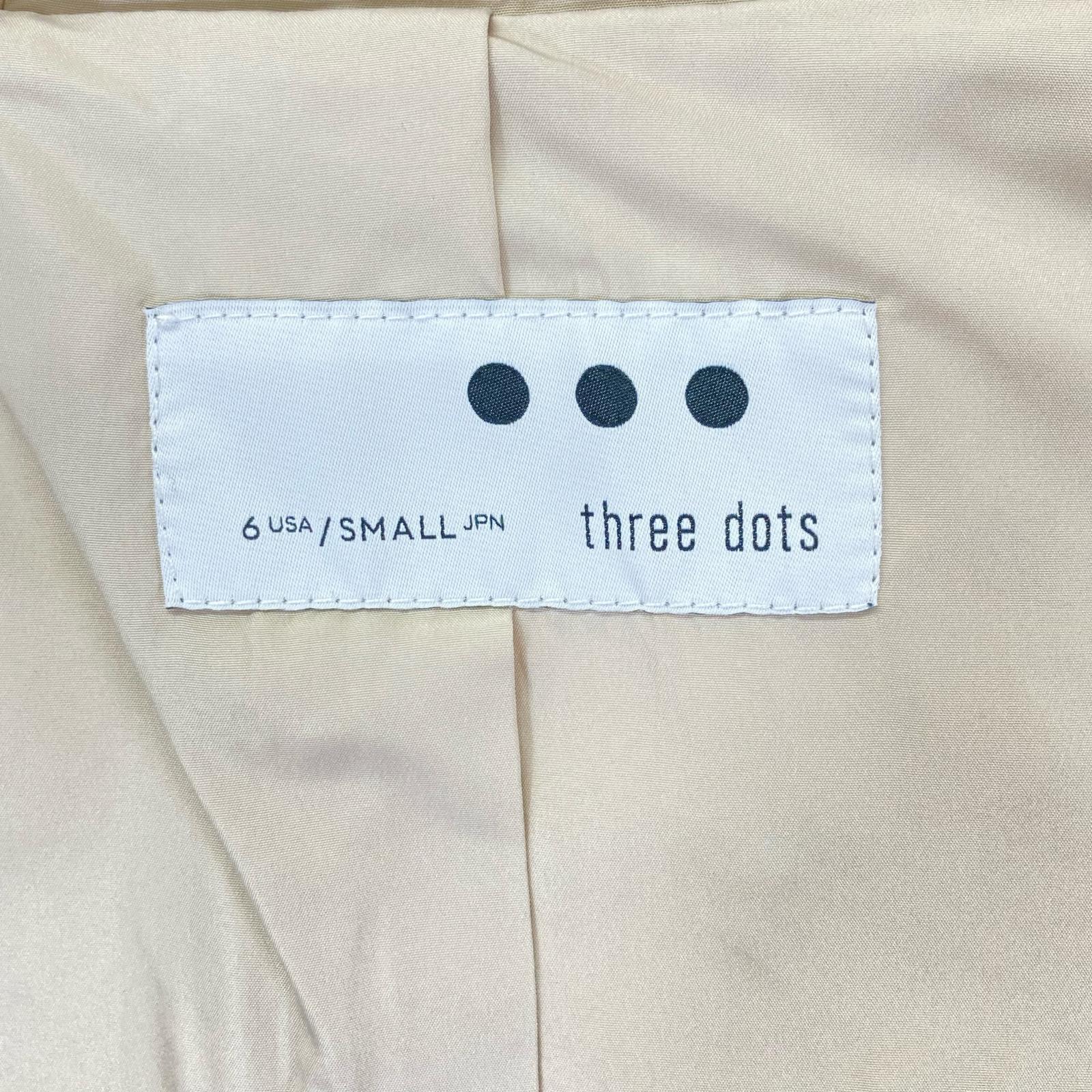 three dots スリードッツ アイボリー PB7002Y プードルボア ダッフルコート コート
