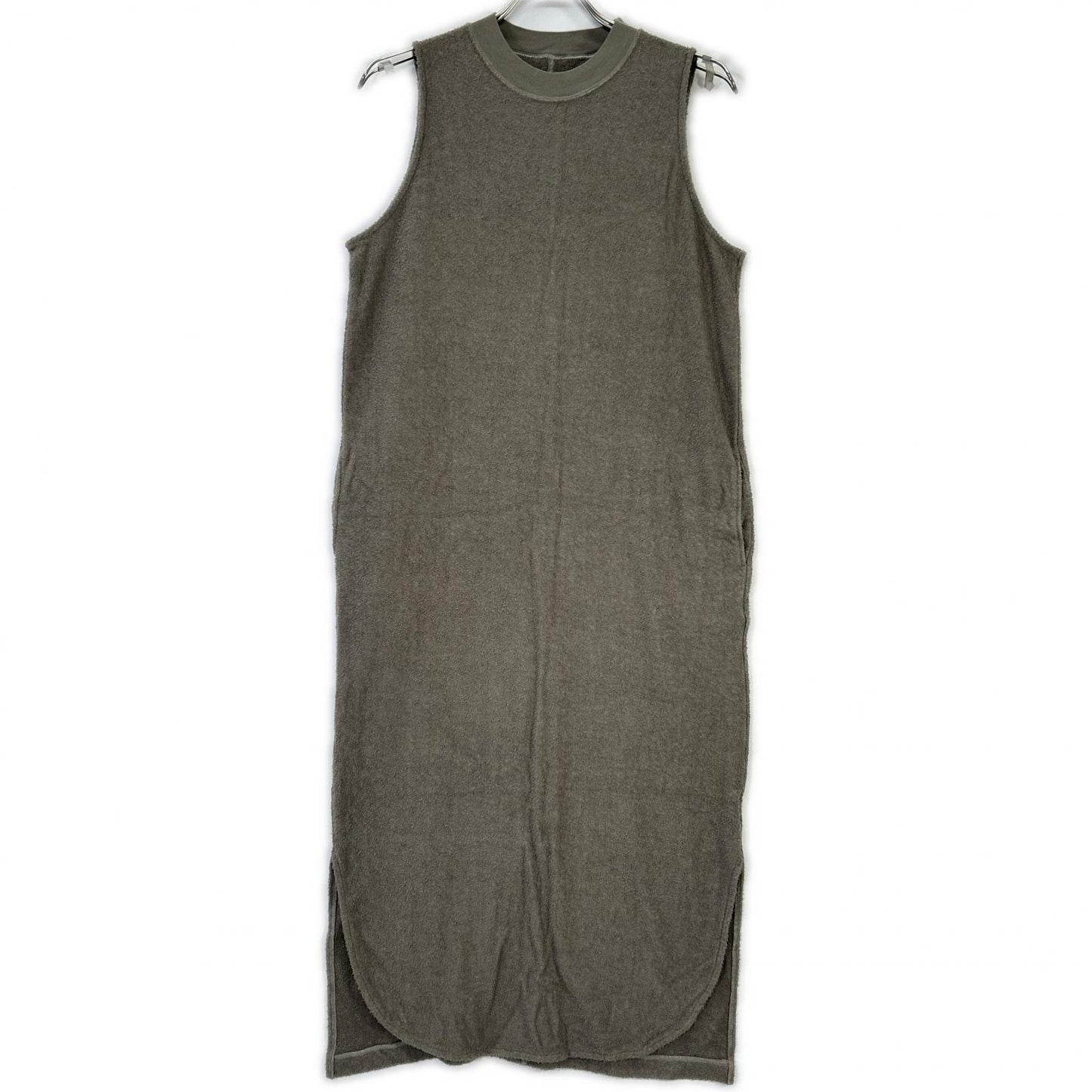 three dots スリードッツ グレージュ DP5001Y Double pile tank dress ワンピース