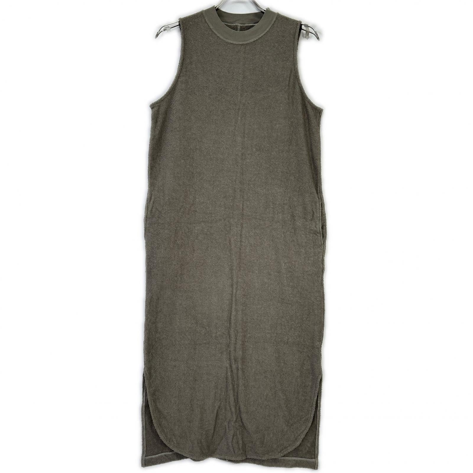 three dots スリードッツ グレージュ DP5001Y Double pile tank dress ワンピース