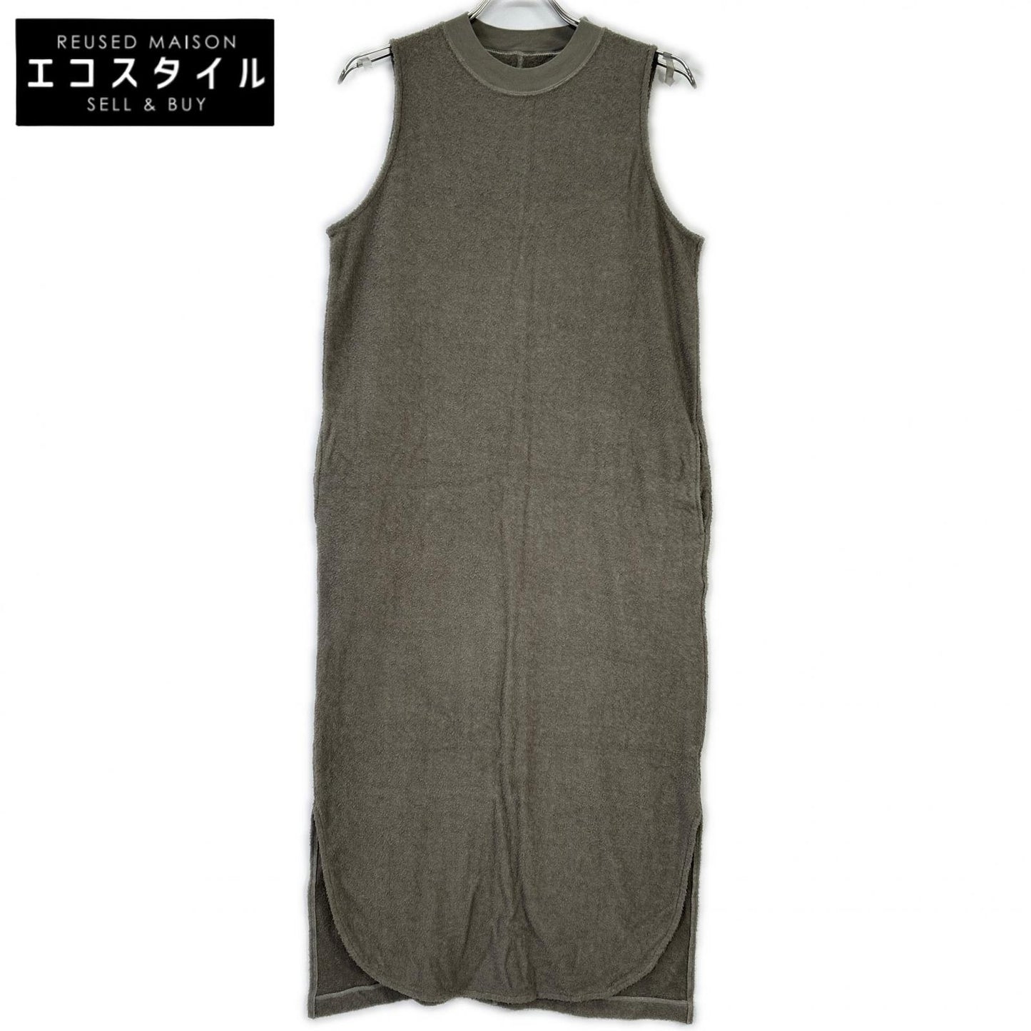 three dots スリードッツ グレージュ DP5001Y Double pile tank dress ワンピース