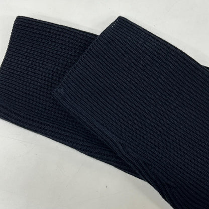 JILSANDER ジルサンダー ネイビー 14年 OW754067WY24060851 リブ編みYネックニットトップス トップス