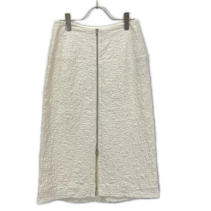 JILSANDER ジルサンダー ホワイト 24SS J02MA0174 J20138 ジャガード ジップスカート スカート
