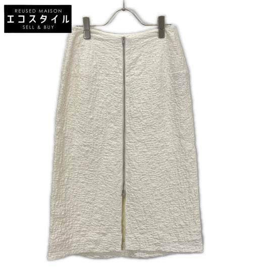 JILSANDER ジルサンダー ホワイト 24SS J02MA0174 J20138 ジャガード ジップスカート スカート