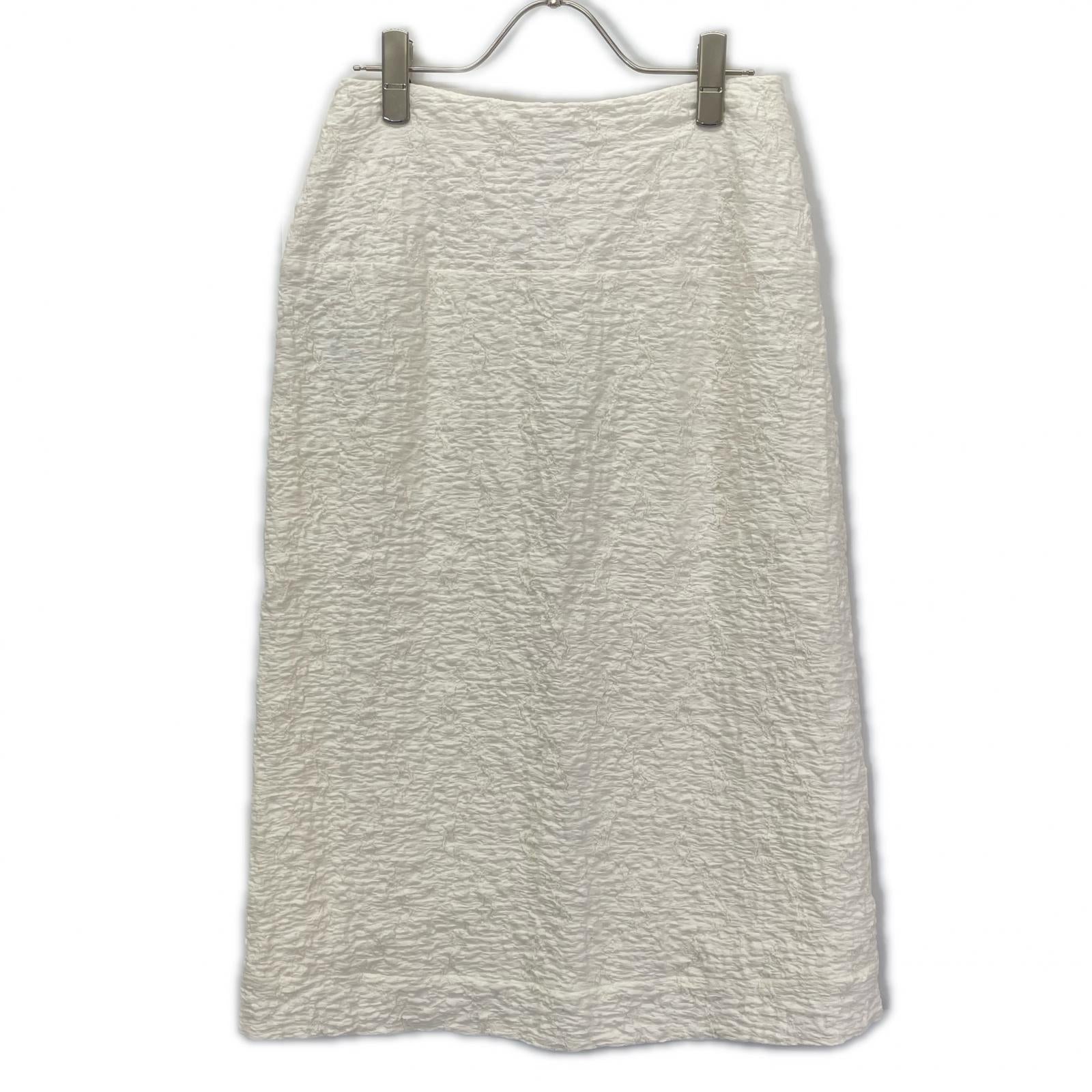 JILSANDER ジルサンダー ホワイト 24SS J02MA0174 J20138 ジャガード ジップスカート スカート