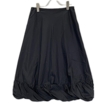 PRUNE GOLD SCHMIDT プルーンゴールドシュミット ブラック PGSS25SKI004 コットン RUFFLES MID SKIRT スカート