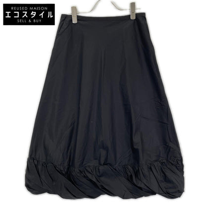 PRUNE GOLD SCHMIDT プルーンゴールドシュミット ブラック PGSS25SKI004 コットン RUFFLES MID SKIRT スカート