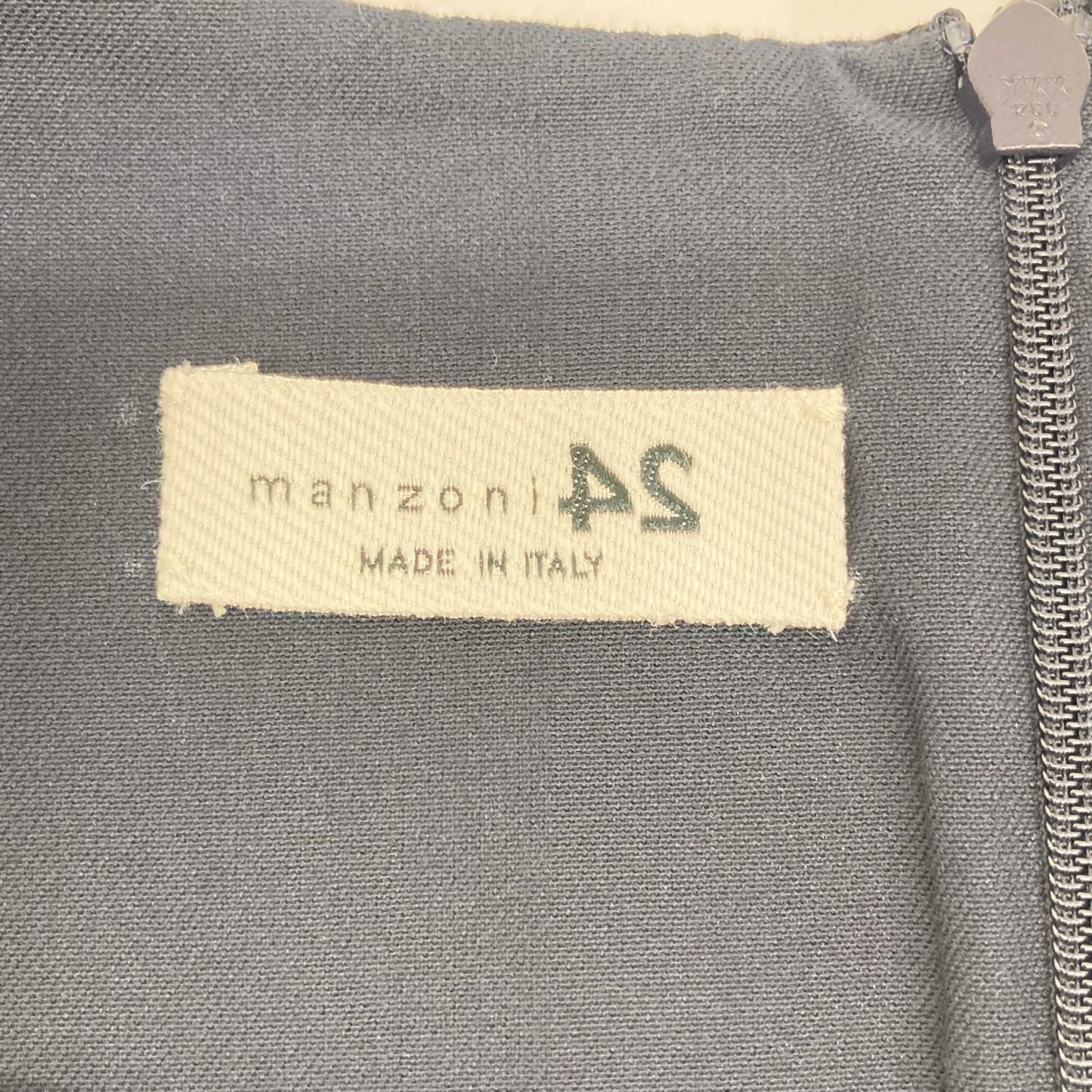 MANZONI 24 マンゾーニ24 ネイビー 23PM223 ノースリーブワンピース ワンピース