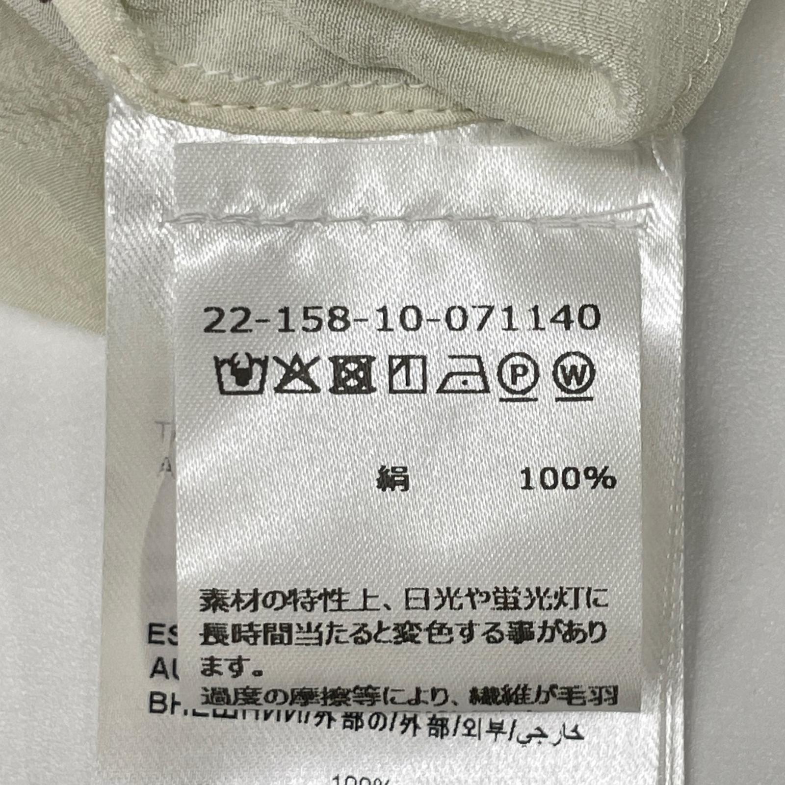GiAMBATTiSTA VALLi ジャンバティスタヴァリ 22FWPVTE1106-59PRI アイボリー コットンフラワーデザイン フリルブラウス トップス