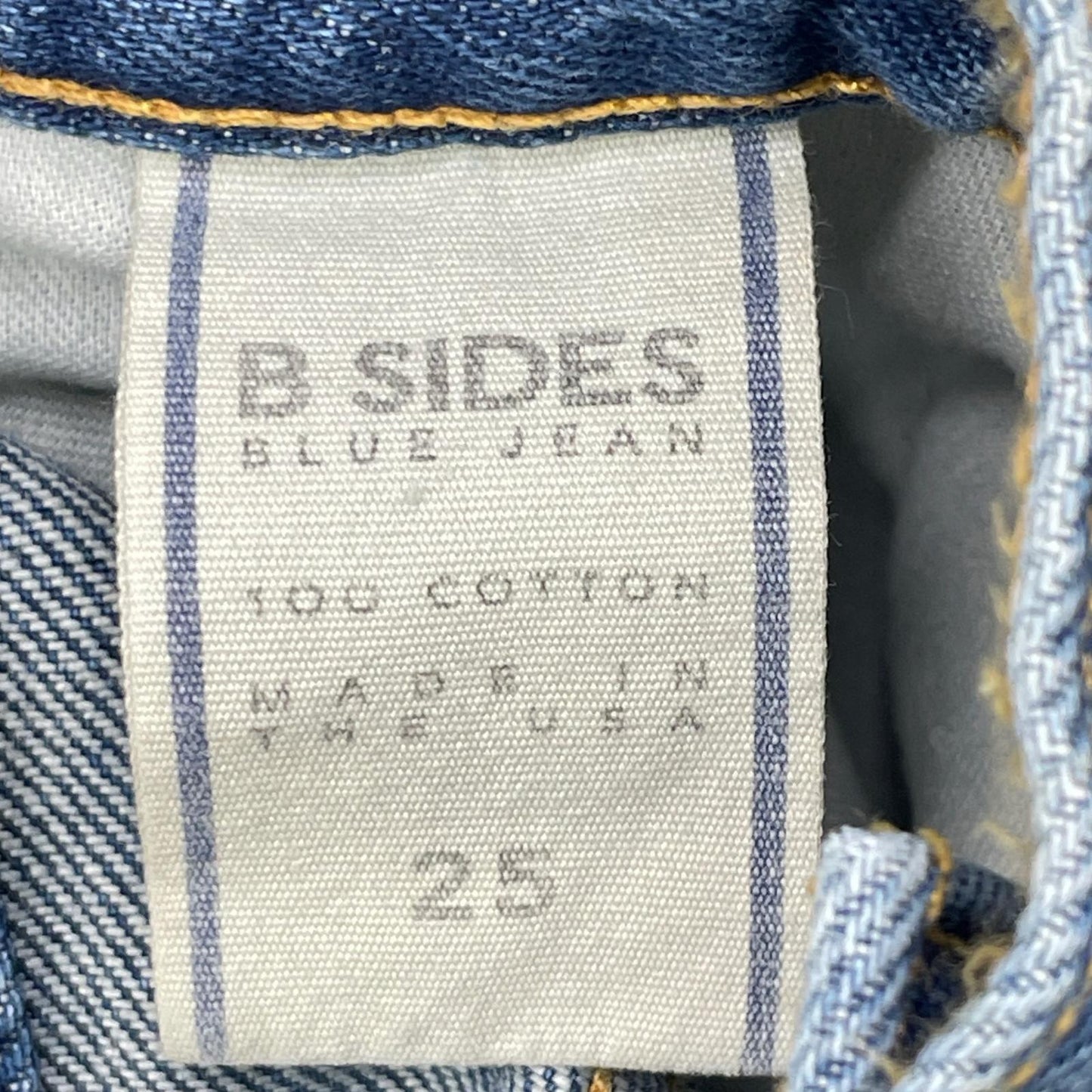 B SIDES ビーサイズ ブルー コットン デニムパンツ ボトムス